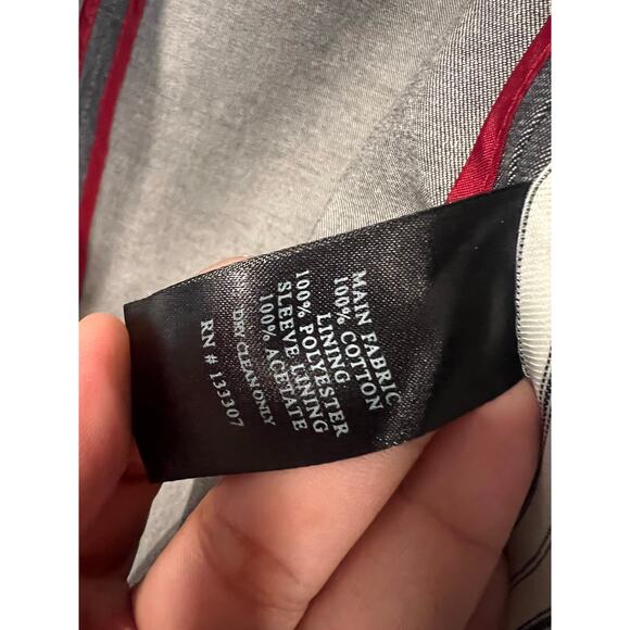 Mens 611 Saks Fifth Avenue Gray Sport coat Blazer 42 - Picture 6 of 6